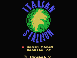 Italian Stallion Title Screen